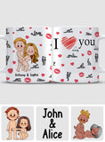 I Love Seeing You Naughty - Personalized Couple Mug