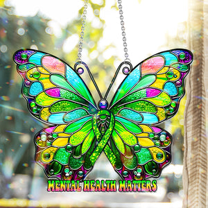 Mental Health Matters - Mental Health Awareness Window Hanging Suncatcher Ornament