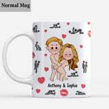 I Love Seeing You Naughty - Personalized Couple Mug