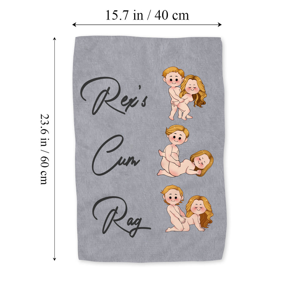 Cum Rag, Vag Rag - Personalized Couple Towel