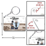 I'm Always With You - Personalized Memorial Transparent Keychain