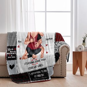 I Love You - Personalized Couple Blanket