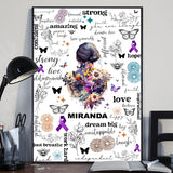 Just Breathe Amazing Strong - Personalized Mental Health Awareness Canvas And Poster