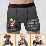 I Will Ride You - Personalized Couple Men’s Boxer Briefs