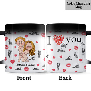 I Love Seeing You Naughty - Personalized Couple Mug