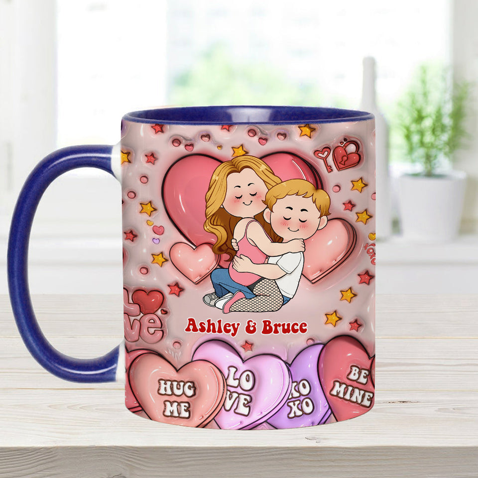 I Love You - Personalized Couple Accent Mug