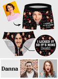 I Licked It So It's Mine - Personalized Couple Women Briefs & Men Boxer Briefs