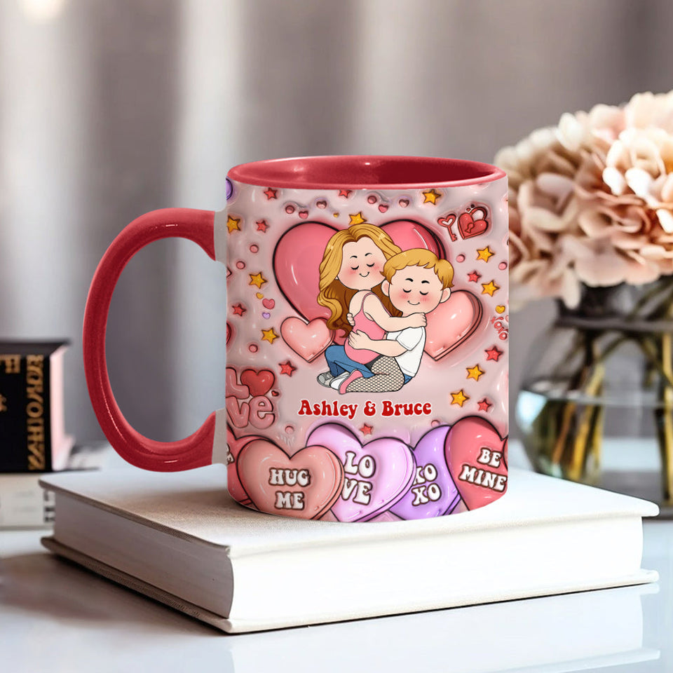 I Love You - Personalized Couple Accent Mug