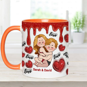 I Love You - Personalized Couple Accent Mug