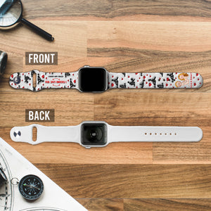 I Love You Till The End Of Time - Personalized Couple Apple Watch Band