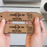 Dear Husband Boyfriend - Personalized Couple Leather Belt