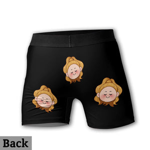 Funny Donor - Personalized Couple Men’s Boxer Briefs