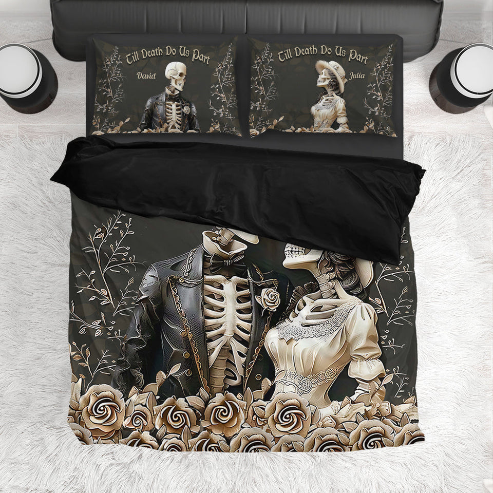 Till Death Do Us Part - Personalized Couple Bedding Set