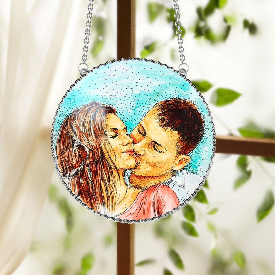 You & Me We Got This - Personalized Couple Window Hanging Suncatcher Ornament