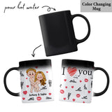 I Love Seeing You Naughty - Personalized Couple Mug