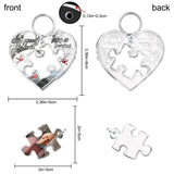 A Piece Of My Heart Lives In Heaven - Personalized Memorial Keychain with Charms