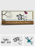 A Piece Of My Heart Lives In Heaven - Personalized Memorial Custom LED Night Light
