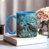 You, Me & The Sea - Personalized Couple Accent Mug