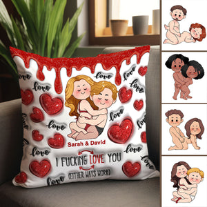 I Love You - Personalized Couple Throw Pillow