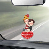 Wherever You Go Come Home To Me - Personalized Couple Car Ornament