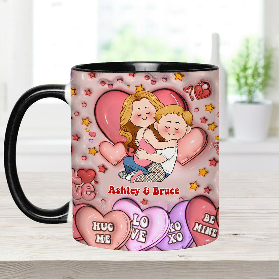 I Love You - Personalized Couple Accent Mug