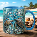 You, Me & The Sea - Personalized Couple Accent Mug