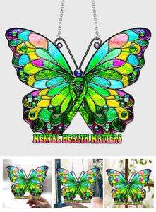 Mental Health Matters - Mental Health Awareness Window Hanging Suncatcher Ornament
