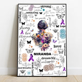 Just Breathe Amazing Strong - Personalized Mental Health Awareness Canvas And Poster