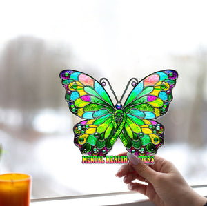 Mental Health Matters - Mental Health Awareness Window Hanging Suncatcher Ornament