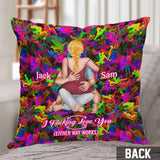 I Love You - Personalized Couple Throw Pillow