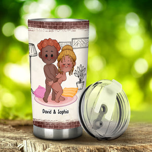 Love Your Butt - Personalized Couple Tumbler