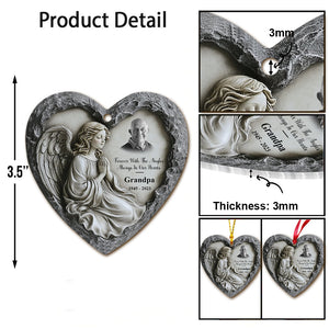 Forever With The Angles, Always In Our Hearts - Personalized Memorial Ornament