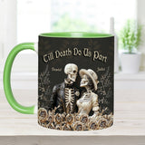 Till Death Do Us Part - Personalized Couple Accent Mug