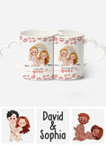 Together Is Our Favorite Place - Personalized Couple Matching Heart Handle Mug