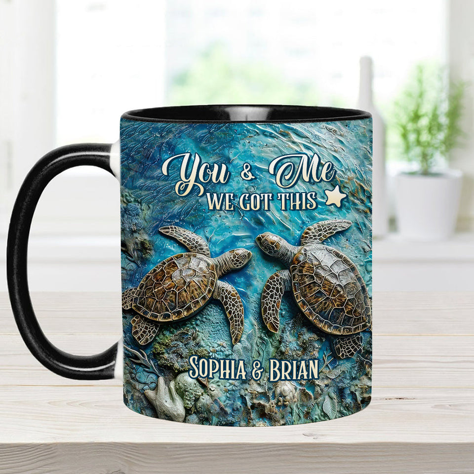 You, Me & The Sea - Personalized Couple Accent Mug