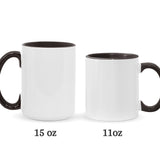 Till Death Do Us Part - Personalized Couple Accent Mug