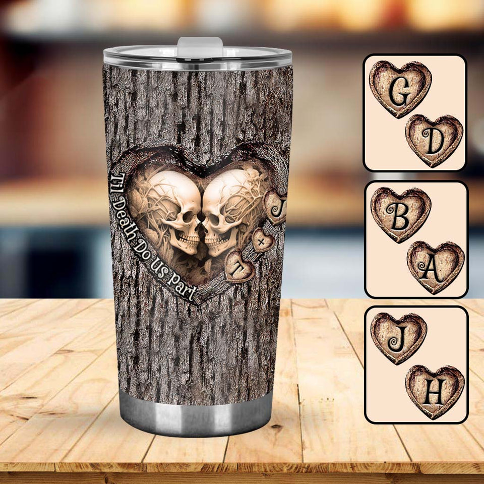 Til Death Do Us Part - Personalized Couple Tumbler