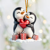 You & Me This Christmas - Personalized Couple Ornament