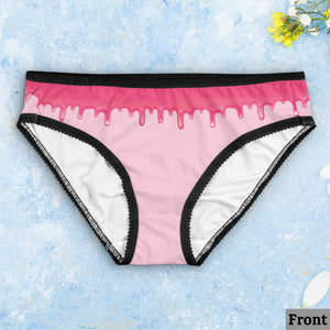 Naughty Gift - Personalized Couple Lace Border Women Briefs