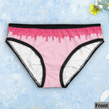 Naughty Gift - Personalized Couple Lace Border Women Briefs