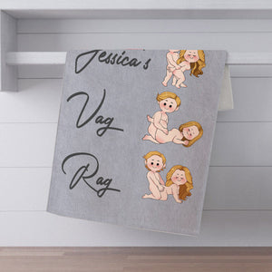 Cum Rag, Vag Rag - Personalized Couple Towel