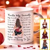 You're My Favorite Thing To Do - Personalized Couple Mug