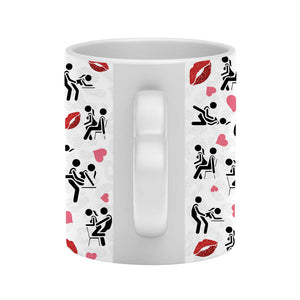 I Love You - Personalized Couple Heart Handle Mug