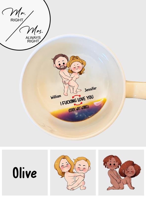 Her His - Personalized Couple Hidden Message Mug