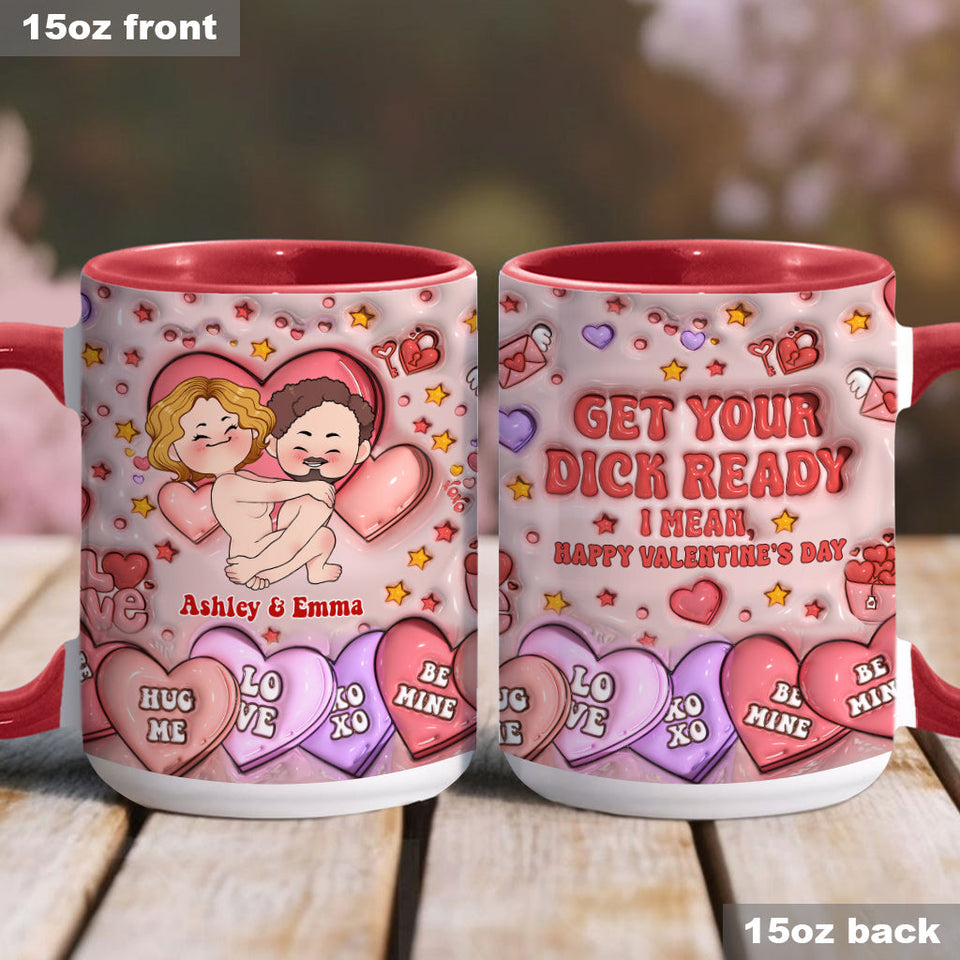 Get Your WIlly Ready - Personalized Couple Accent Mug