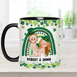 Lucky To Have You And Your Butt - Personalized Couple Accent Mug