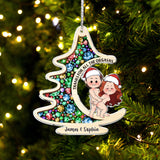 Thanks For All The Orgasms - Personalized Couple Custom Shaped Ornament