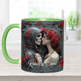 Til Death Do Us Part - Personalized Couple Accent Mug