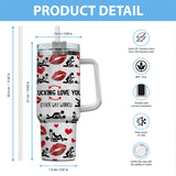 I Love You - Personalized Couple Tumbler With Handle