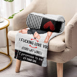 I Love You - Personalized Couple Blanket